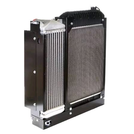 Compact generator radiator with oil cooler assembly