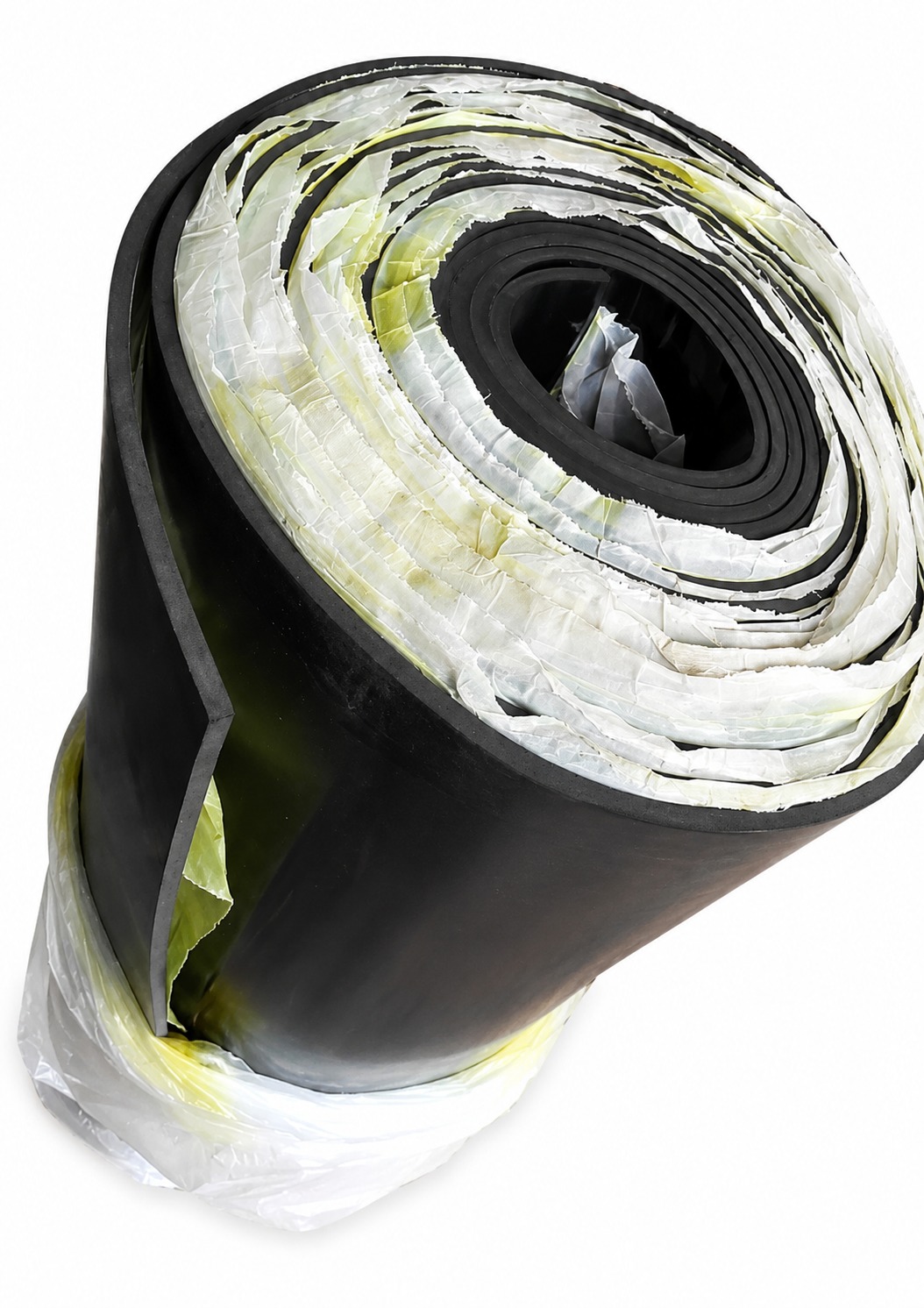 Black rubber gasket and insulation roll for generators