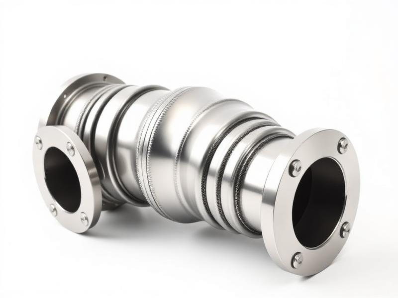 Stainless steel flexible exhaust pipe connector for generators